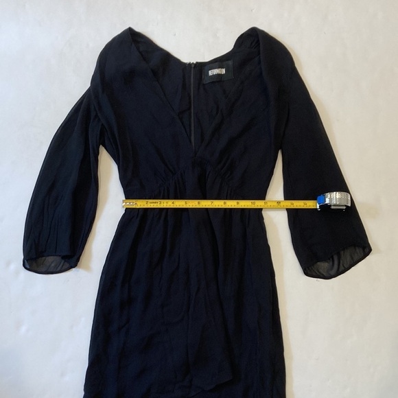 Reformation Black Dress Size 0 - Picture 8 of 10
